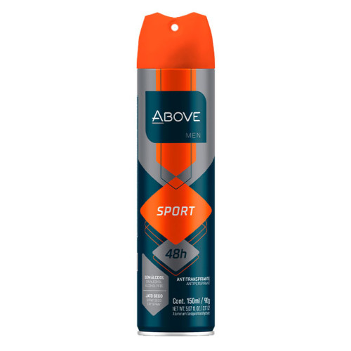 DESODORANTE ABOVE BASTON MEN SPORT 150ML - PC COM 6 UN