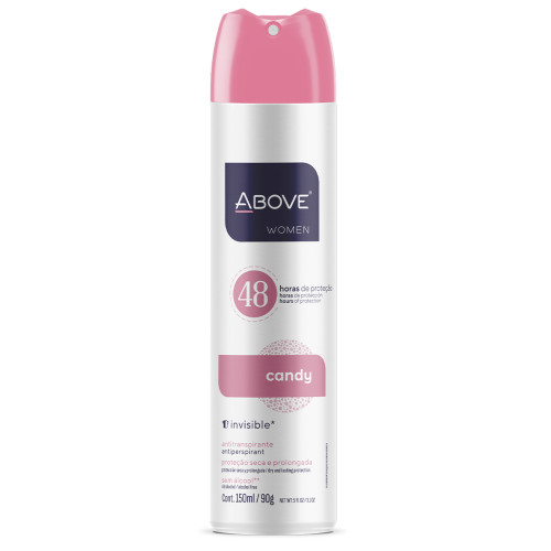 DESODORANTE ABOVE BASTON WOMEN CANDY 150ML - PC COM 6 UN