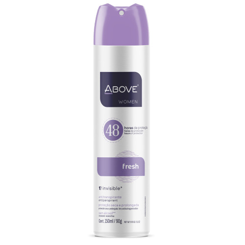 DESODORANTE ABOVE BASTON WOMEN FRESH 150ML - PC COM 6 UN