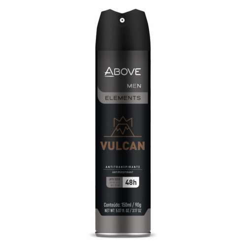 DESODORANTE ABOVE BASTON MEN VULCAN 150ML - PC COM 6 UN