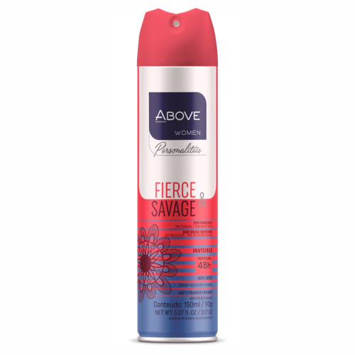DESODORANTE ABOVE BASTON WOMEN FIERCE E SAVAGE 150ML - PC COM 6 UN