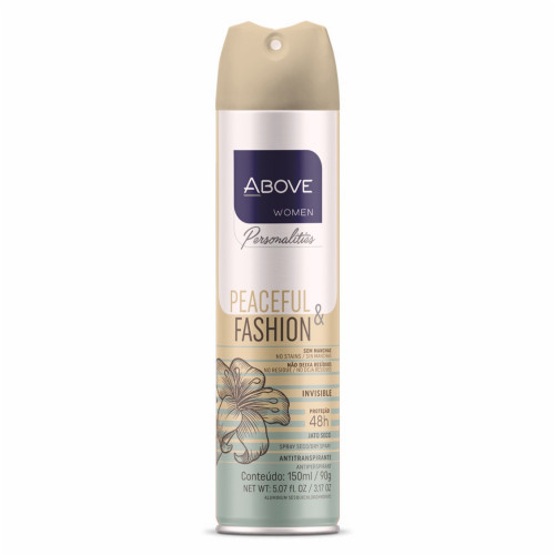 DESODORANTE ABOVE BASTON WOMEN PEACEFUL E FASHION 150ML - PC COM 6 UN