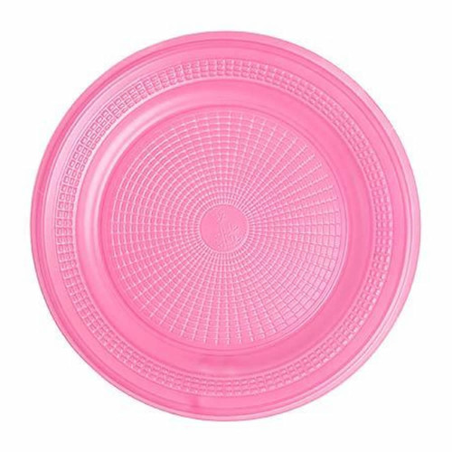 PRATO PARA BOLO 15CM COM 10 UN ROSA - CX COM 10 PC