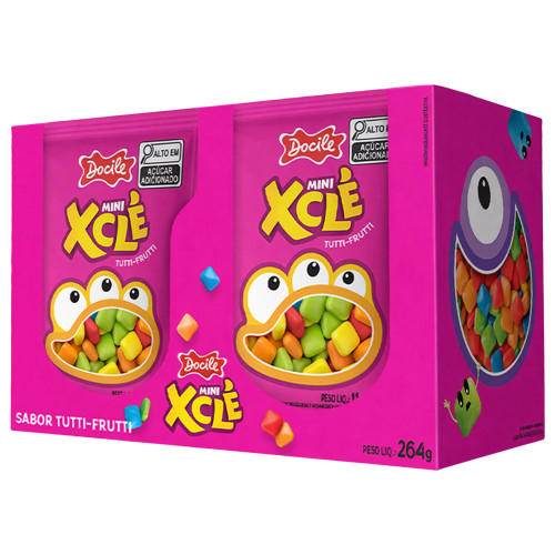 MINI XCLÉ DOCILE 11GR TUTTI-FRUTI - DP COM 24 UN
