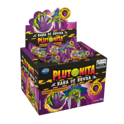 CHICLE PLUTONITA ARCOR BABA DE BRUXA 180GR - DP COM 40 UN