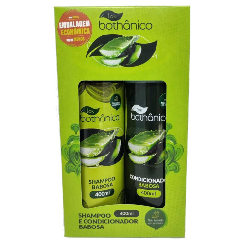 KIT TOK BOTHÂNICO SHAMPOO/CONDICIONADOR 400ML BABOSA - UNIDADE