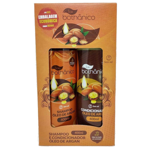 KIT TOK BOTHÂNICO SHAMPOO/CONDICIONADOR 400ML ÓLEO DE ARGAN - UNIDADE