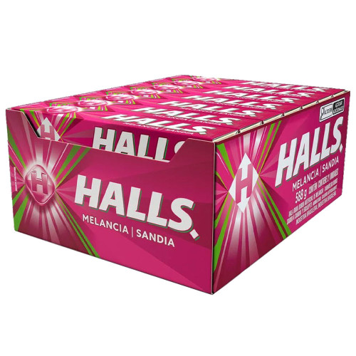 DROPS HALLS 28GR MELANCIA MENTOL - DP COM 21 UN