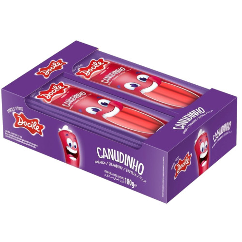 TUBES DOCILE 15GR MORANGO - DP COM 12 UN 