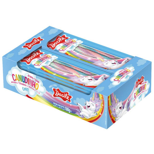 TUBES DOCILE 15GR UNICÓRNIO ÁCIDO - DP COM 12 UN