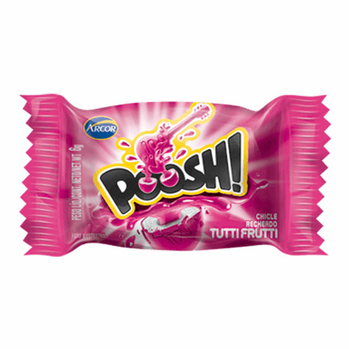 CHICLE POOSH TUTTI FRUTTI 200GR - DP COM 40 UN