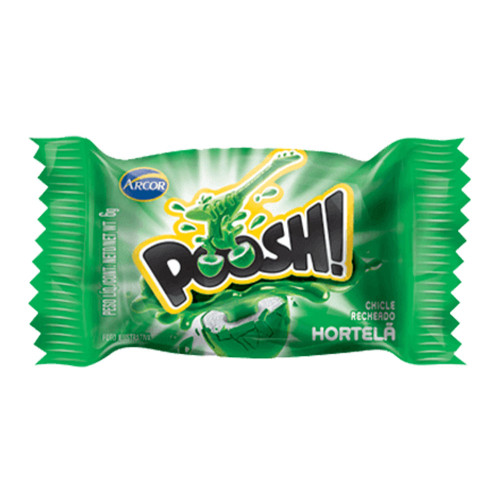 CHICLE POOSH HORTELÃ 200GR - DP COM 40 UN