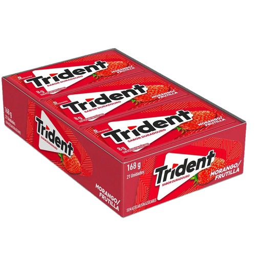 CHICLE TRIDENT MORANGO 8GR - DP COM 21 UN