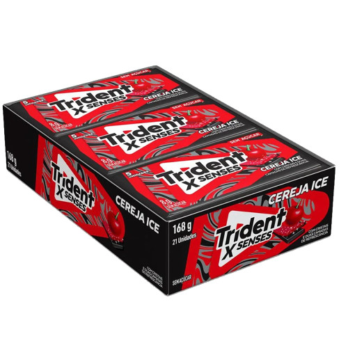 CHICLE TRIDENT FRESH CEREJA 8GR - DP COM 21 UN