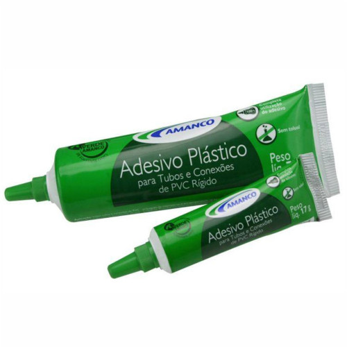 COLA P/ CANO PLÁSTICO PVC AMANCO 17GR - CX COM 50 UN