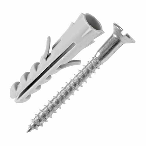 PARAFUSO PHILIPS C/ BUCHA DE FIXAÇÃO NÚMERO 06 - CARTELA COM 10 UN