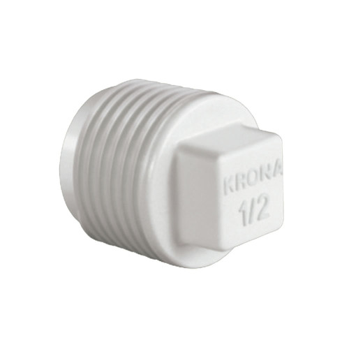 PLUG BRANCO ROSCA KRONA 1/2 - PC COM 50 UN