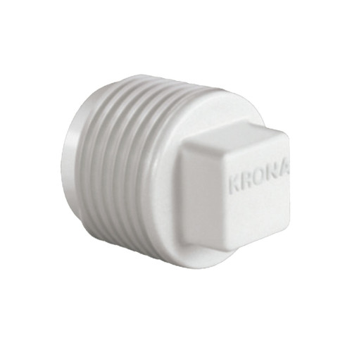 PLUG BRANCO ROSCA KRONA 3/4 - PC COM 50 UN