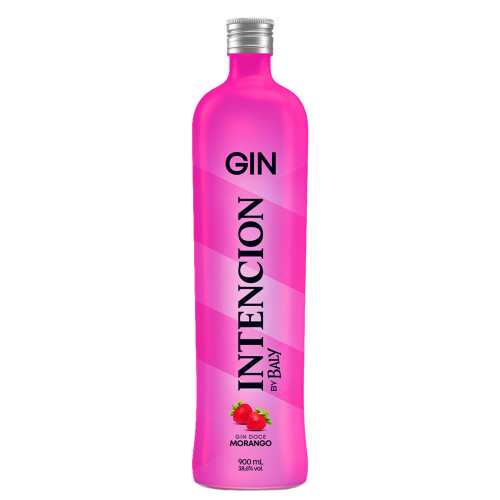 GIN INTENCION 900ML DOCE MORANGO - FD COM 6 UN
