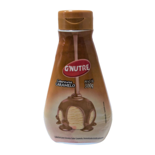 COBERTURA P/ SORVETE GNUTRE 190GR CARAMELO - FD COM 24 PC