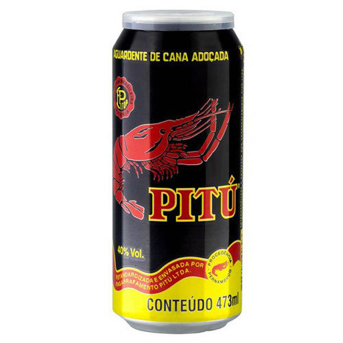 CACHAÇA PITÚ LATA 473ML - CX COM 12 CX