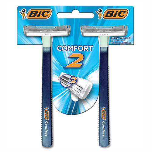 APARELHO DE BARBEAR BIC COMFORT 2 PELE NORMAL - CARTELA COM 24 UN