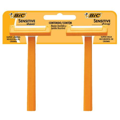 APARELHO DE BARBEAR BIC SENSITIVE SHAVER - CARTELA COM 24 UN