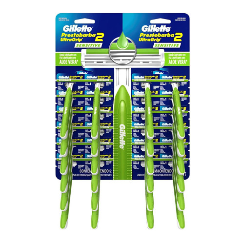 APARELHO DE BARBEAR PRESTOBARBA SENSITIVE - CARTELA COM 24 UN