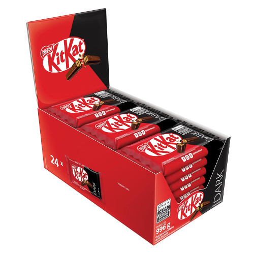 CHOCOLATE KITKAT DARK NESTLÉ 41,5GR - DP COM 24 UN
