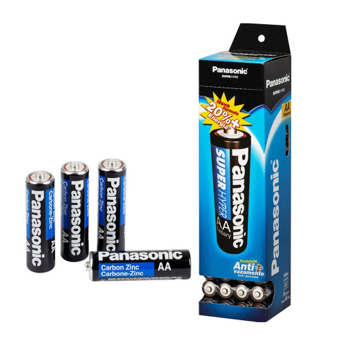 PILHA PANASONIC PEQUENA TUBO AA - DP COM 52 UN