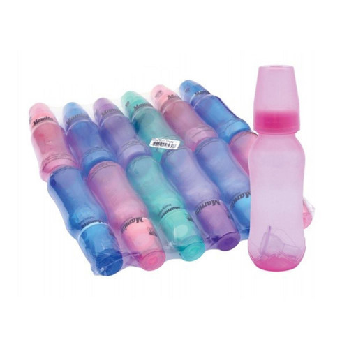 MAMADEIRA PVC SORTIDA NEW BABY 240ML - LISA PC COM 12 UN