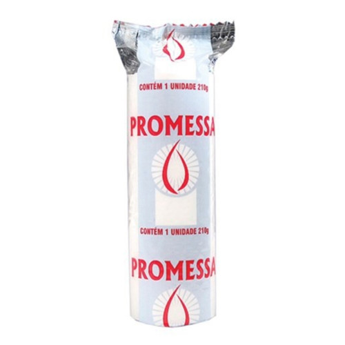 VELA PRATA VOTIVA 210GR PROMESSA - CX COM 12 UN