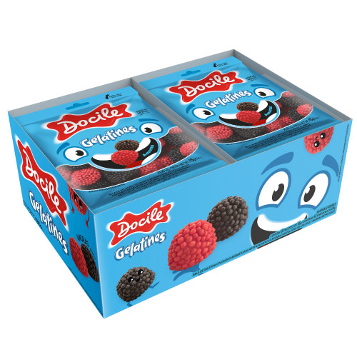 BALA DE GELATINA DOCILE 15GR AMORAS - DP COM 12 UN