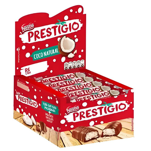 CHOCOLATE PRESTÍGIO NESTLÉ 33GR - DP COM 30 UN