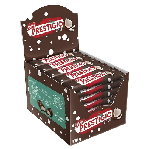 CHOCOLATE PRESTÍGIO NESTLÉ 33GR DARK - DP COM 30 UN
