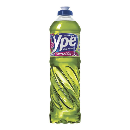 LAVA-LOUÇAS LÍQUIDO YPÊ 500ML CAPIM LIMÃO - CX COM 24 UN