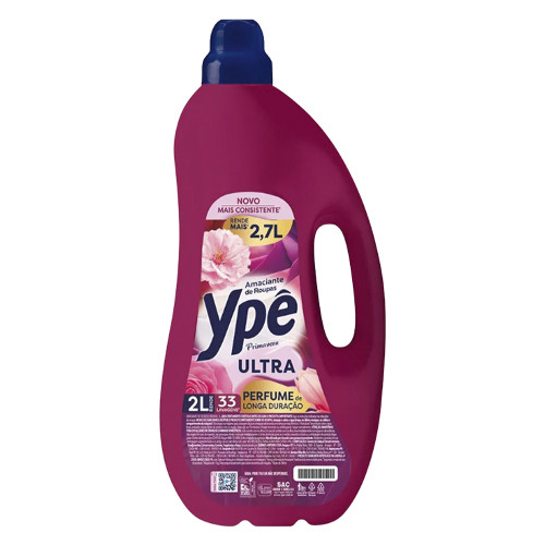 AMACIANTE YPÊ ULTRA FRASCO 2 LITROS PRIMAVERA - CX COM 6 UN