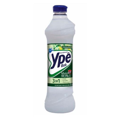 DESINFETANTE BAK YPÊ 500ML EUCALIPTO - CX COM 12 UN