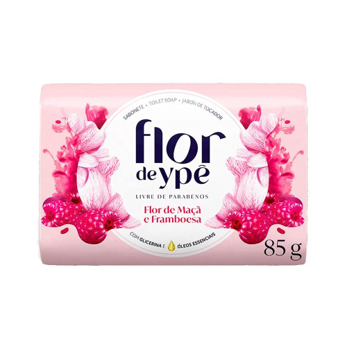 SABONETE FLOR DE YPÊ 85GR FLOR DE MAÇÃ E FRAMBOESA - PC COM 12 UN
