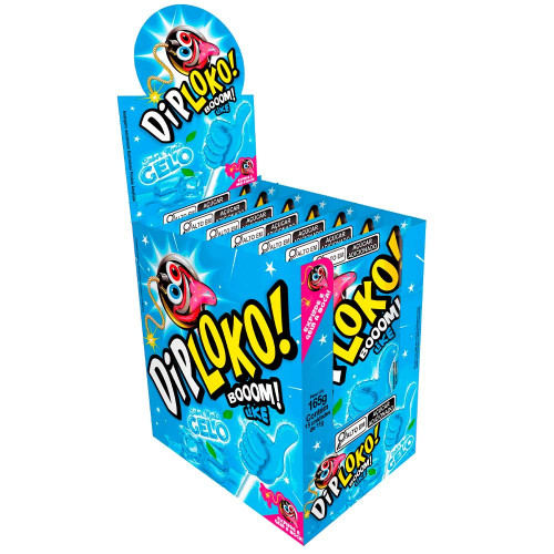 PIRULITO DIP LOKO BOOOM LIKE 165GR GELO - DP COM 15 UN