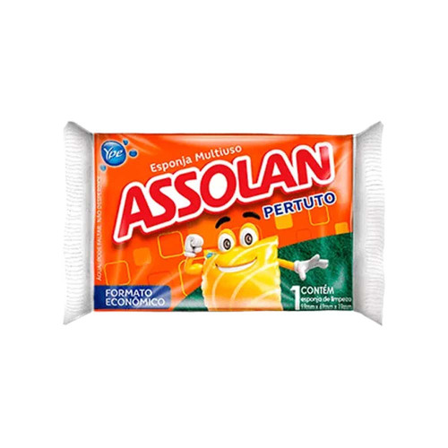 ESPONJA P/ LOUÇA ASSOLAN - CX COM 60 UN