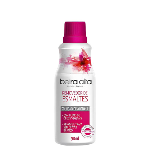 ACETONA REMOVEDOR DE ESMALTES BEIRA ALTA 90ML - CX COM 24 UN