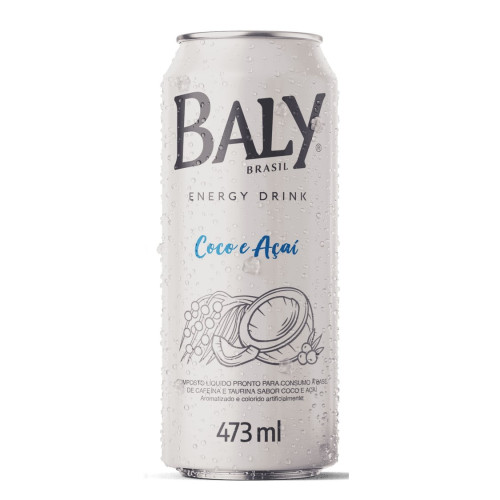 ENERGÉTICO BALY LATA 473ML COCO E AÇAÍ - FD COM 6 UN