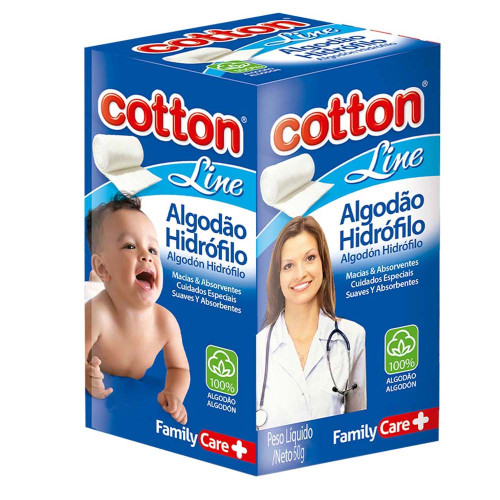 ALGODÃO COTTON CAIXA 50GR GRANDE - PC COM 6 UN