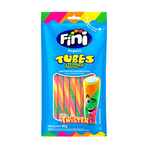 TUBES FINI 80GR TWISTER CÍTRICO - CX COM 12 UN