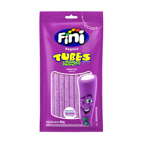 TUBES FINI 80GR UVA CÍTRICA - CX COM 12 UN
