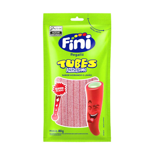 TUBES FINI 80GR AZEDÍSSIMO SUPER ÁCIDO - CX COM 12 UN