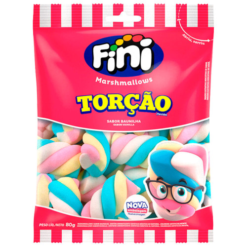 MARSHMALLOWS FINI 80GR TORÇÃO - CX COM 12 UN