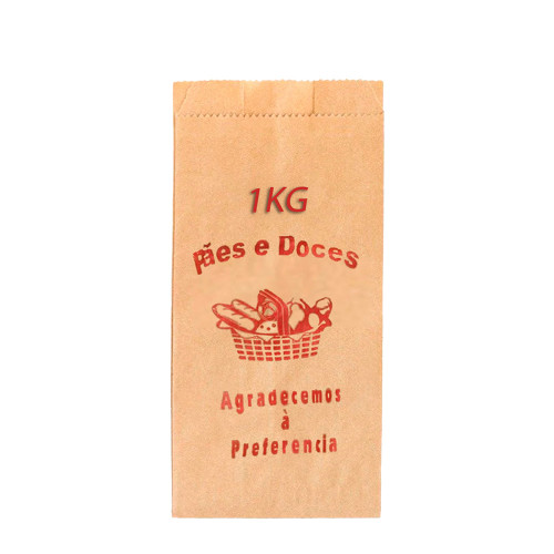 SACO DE PAPEL NATURAL PIN 1 KG (2 PÃES) - PC COM 500 UN