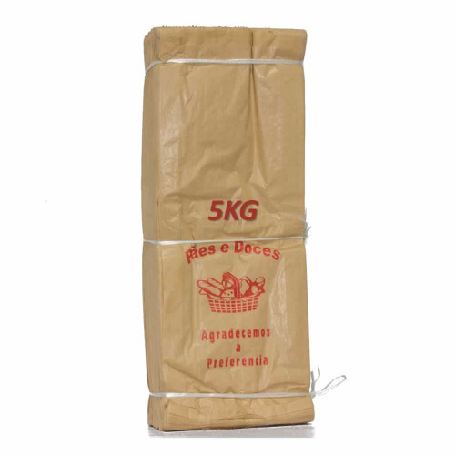 SACO DE PAPEL NATURAL PIN 5 KG (10 PÃES) - PC COM 500 UN